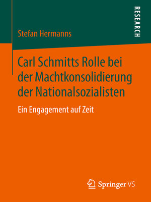 Carl Schmitts Rolle bei der Machtkonsolidierung der Nationalsozialisten - ebook
